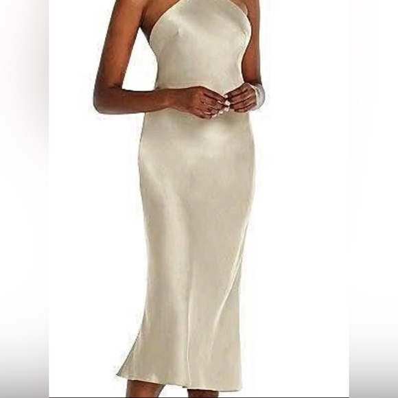 Aritzia Wilfred Cream Backless Dress - Birch - Large - Picture 1 of 6